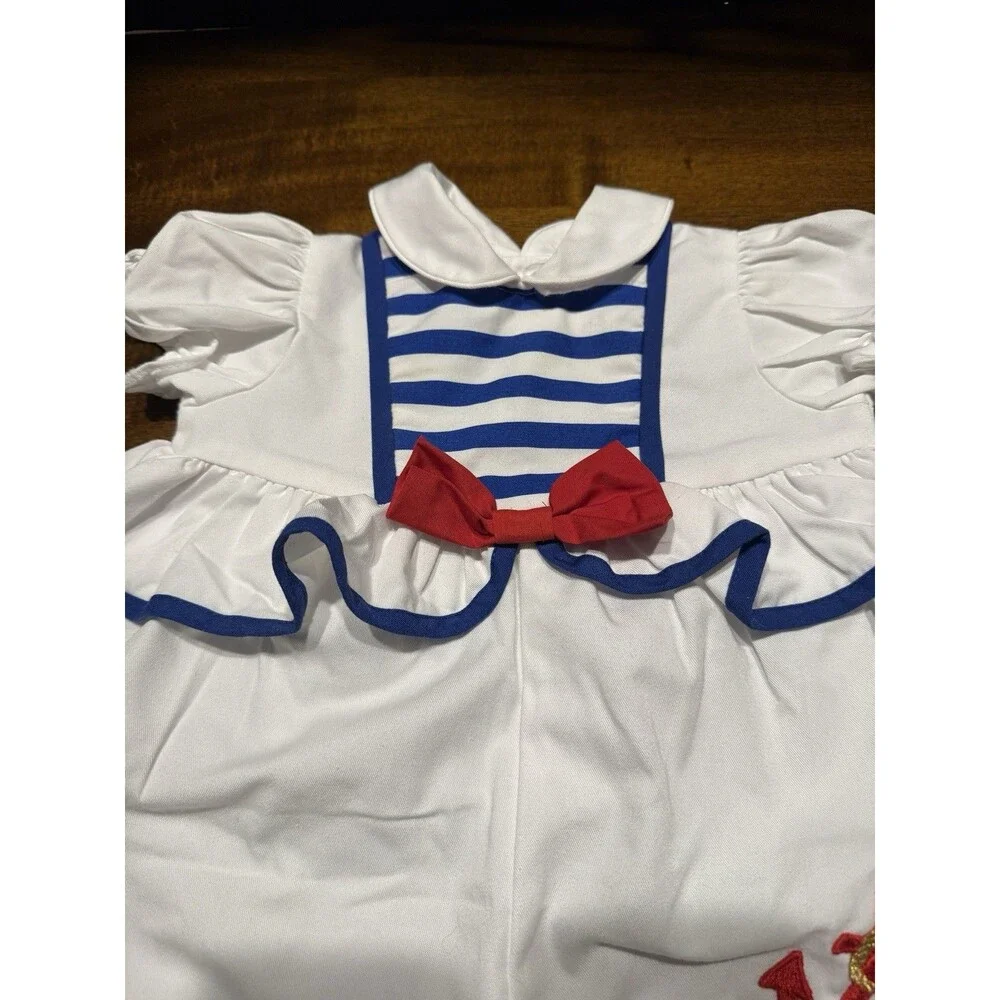 Vintage 90s Baby Nautical Theme Romper 3-6 Months